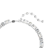 Millenia Tennis necklace, Octagon cut, White, Rhodium plated